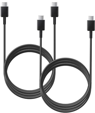 LOT 2 x Samsung Cable USB C vers USB C, Longueur 1,8m, Charge Ultra Rapide 45W