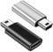BORLTER CLAMP Adattatore da USB C a Mini USB 2pcs, Adattatore da Femmina di Tipo C a Maschio di Mini USB, per Lettori MP3, Fotocamere digitali, GPS, Macchine per Scatole Digitali e Altro Mncora