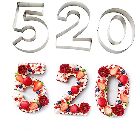 TOPBATHY Accessorio Per La Cottura: 1 Pz. Numero 2 Tagliabiscotti Per Fondente 19 2 X 14 2 Cm Antiaderente Robusto