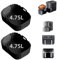 Anttyscar 2PCS Ninja Double Stack XL 9.5L SL400UK Air Fryer Liners,Upgrade Opening Hole Large Capacity Silicone Liners Accessories for Ninja Stacked Airfryer SL400UK Black