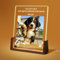 Jodimitty Plaque Funéraire Personnalisable pour Animaux Chien et Chat, Panneau Acrylique avec lumière LED et Base en Bois, Photo Couleur personnalisée & nom & Durée de Vie & Message (Style A)