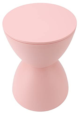 Tabouret d'appoint en Sablier Moderne et Contemporain, Rond en Plastique, pour l'extérieur, Table d'appoint, café, Patio, Intérieur, Chambre à Coucher ()