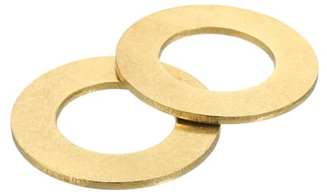 QUARKZMAN M30 Rondelle Plate, 2 Pcs Rondelles Plates à Anneau en Laiton 54mm OD 2.5mm Épais Joint d'Étanchéité en Métal pour Vis, Boulons, Écrous