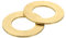 QUARKZMAN M30 Unterlegscheibe, 2 Stück Messingring-Unterlegscheiben 54mm OD 2,5mm dick Metall-Dichtungsring für Schrauben Bolzen Muttern