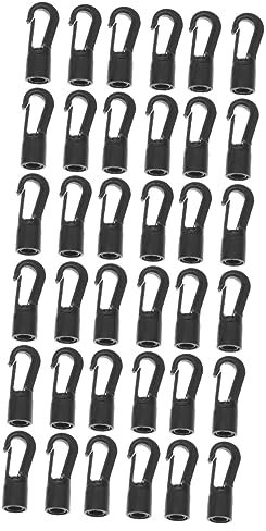 WESIEVYA 50pcs Bungee Cord Hooks Heavy Duty Terminal End Hooks for Camping Kayaking and Boating and Wear-resistant for Various Applications