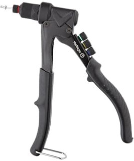 VERLINGER Rivettatrice Manuale Con 80 Pezzi Rivetti 4 Taglie 2.4 mm 3.2 mm 4.0 mm 4.8 mm Pinze Professionali Per Rivetti Mobili Pelle Legno Materiali Plastici Utensili Per Rivetti