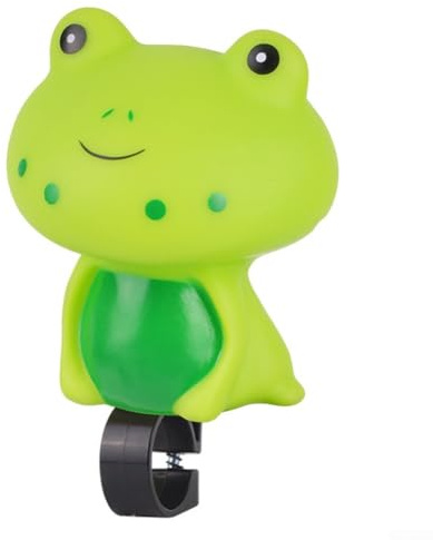 Kinder-Fahrradklingel, Dinosaurier-Lufthupe, super laute Fahrradklingel, Fahrradklingel für Kinder, Mädchen, Jungen und Kleinkinder (Frosch)