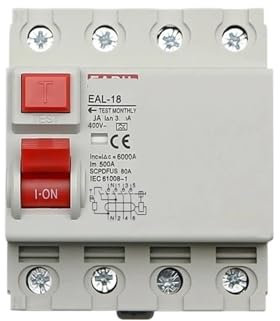 IYNWBJTS EAL-18 4P 100/300mA Type A disjoncteur à Courant résiduel électromagnétique disjoncteur différentiel Interrupteur de sécurité(300mA,4P 32A)