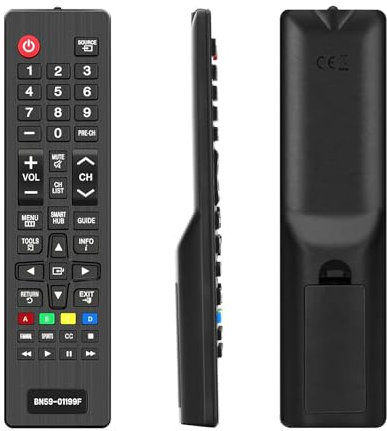 2 pièces télécommande universelle BN59-01199F pour Samsung Smart TV, télécommande pour Samsung TV, télécommande compatible Samsung TV, avec tous les modèles Samsung Smart TV LCD LED HDTV