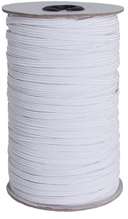 Pizsieat 73 Meter Gummiband Nähen 10mm Elastisches Band,Polyester Gummi Gummilitze Hosengummi 1cm für Nähen und Haushalt DIY Handwerk