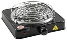 Hornillo Eléctrico 1000W para Cachimba, Shisha y Hookah | Encendido Rápido del Carbón con Rejilla Protectora y 5 Niveles de Intensidad