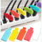 SOPSTUO Multi-Color Electronic Cable Tags Identification Tags, Write On Cord Labels, Self-Adhesive Nylon Wrap-It Cable Label, Reusable with Multiple Uses - 18Pcs