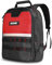 HAUTMEC Portable Tool Backpack with Laptop Compartment, Heavy Duty 1680D Water-Resistant Tool Bag, Padded Straps for Comfortable Carry, Impact-Resistant Base, HT0407