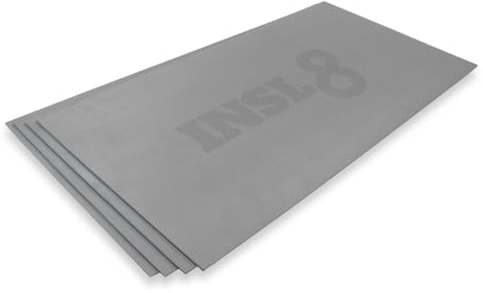 INSL8 Tile Backer Boards 1200x600mm - Lightweight, Waterproof and Durable Tiling Substrate for Bathroom, Kitchen and Wetroom - Easy to Install, Ideal for Underfloor Heating, Made of Polystyrene, 10mm