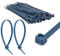 TERF® 20 Pcs Metal Detectable Blue Cable Ties 300mm (12'') X 4.8mm Heavy Duty Nylon Wire Cable Ties Zip Wraps Secure Self Locking Mechanism Tie for Food Pharmaceutical Industrial & General Purpose Use