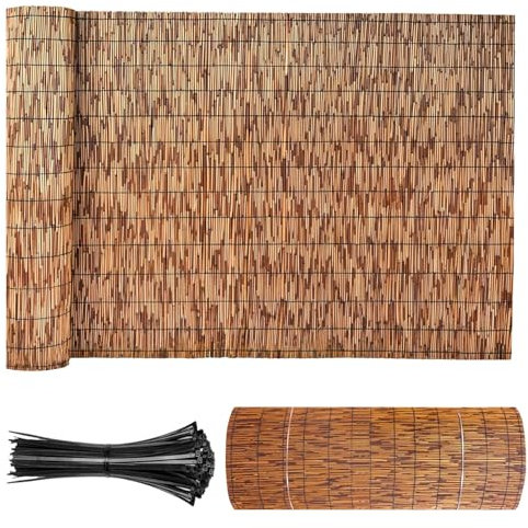 Brise Vue Bambou Rideaux Canisse Osier Clôture En Roseau Naturel Canisse Pour Toit Pergola Claustra Intérieur Bois Brise Vue Jardin Bambou 1m20 1m50 1m80 Hauteur Store Sans Percage Extérieur