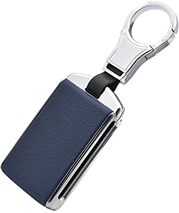 Ysbxitu Schlüsseletui Keyless go Schutz Autoschlüssel Box kompatibel mit Volvo XC40 XC60 XC90 V60 polestar 2 V40 V50 V70 V90 S40 S60 S80 S90 Autoschlüssel anhänger Car Key Holder Case in Silber - Blau