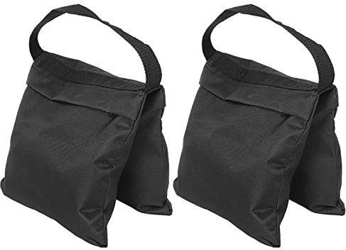 Fydun 2-Pack Fillable Sandbag Bags for Photography and Video Equipment - Ideal for Stabilizing Light Stands, Trs, and Mini Crane Jibs