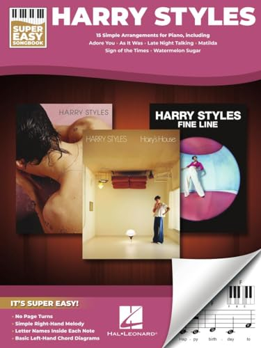 Harry Styles - Super Easy Songbook. Easy Piano.: 15 Simple Arrangements for Piano