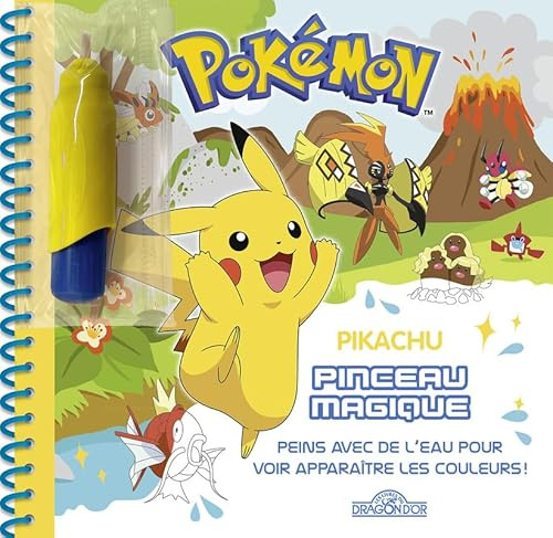Pokémon - Pinceau magique - Pikachu - Livre avec pinceau magique Dès 3 ans