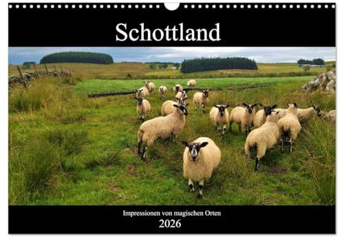 Schottland - Impressionen von magischen Orten (Wandkalender 2026 DIN A3 quer), CALVENDO Monatskalender: Magische Impressionen aus Schottland (CALVENDO Orte)