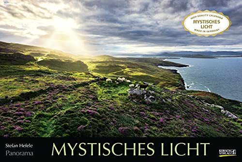 Mystisches Licht 2022: Großer Foto-Wandkalender mit Bildern von Lichtspielen der Natur. Edler schwarzer Hintergrund. PhotoArt Panorama Querformat: 58x39 cm.