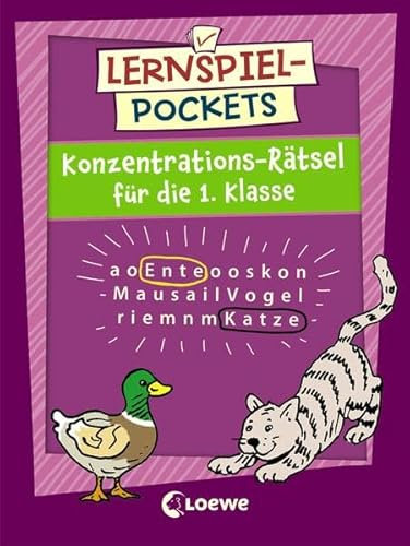 Lernspiel-Pockets - Konzentrations-Rätsel für die 1. Klasse: Konzentrationstraining für Kinder ab 6 Jahre