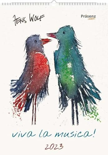 Viva la Musica! 2023: Wandkalender mit Motiven von Jens Wolf