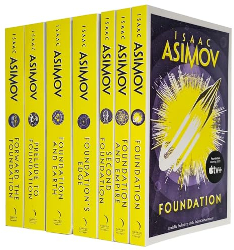 Isaac Asimov The Foundation Series 7 Books Collection Set((Foundation,Foundation and Earth, Prelude to Foundation & Forward the Foundation,Foundation and Empire, Second Foundation, Foundation's Edge)