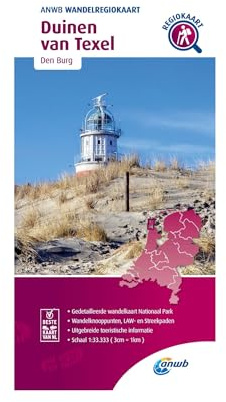 Duinen van Texel (Den Burg) 1:33 000: Wandelregiokaart (Wandelregiokaarten)