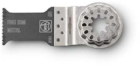 FEIN E-Cut Fine Set 5 hojas de sierra, 30x50 mm, Alojamiento SL, Bimetal con dentado fino, Cortes excepcionalmente precisos y bien controlables con una línea de corte especialmente delgada