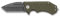 AUSONIA - Coltello da tasca lama in acciaio inox manico in G10 con frangivetro Cm 16
