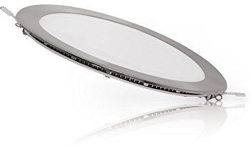 Placa LED 18W 1800Lm 2700ºK Circular Niquel Satinado 50.000H [GL-CL-R18N-WW] | Greenice