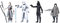 Star Wars Hasbro E0321EU4 Episode 8 FORCE LINK Actionfiguren, 4er Pack, 3.75 Zoll