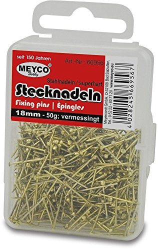 Meyco 18mm Stecknadeln SHARP_PIN 50g Gold Metall Klassisch