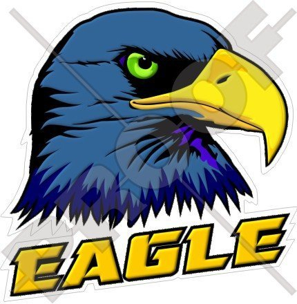 Raubvogel ADLER Kopf Raptor EAGLE 140mm Auto & Motorrad Aufkleber, Vinyl Stickers