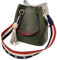 DEERWORD Femme Sac a Main Sacs à Bandouliere Portés épaule Feminin Cabas Original PU Cuir 5383 1pc ensemble Vert