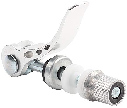Schnellspanner Sattelstütze, Fahrrad Quick Release Skrewer Radfahren Sattelstütze Sattelstützenklemme Vorderradnabe Spießbolzenwerkzeug (Silber)