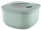 Guzzini - Kitchen Active Design, STORE&MORE Dicht schließende Dosen für Kühlschrank/Gefrierschrank/Mikrowelle, Niedrig (S) - Salbei, 12,2 x 12,2 x h6,8 cm | 450 cc - 170700176