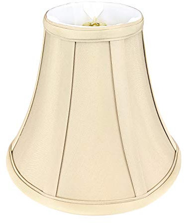 Royal Designs True Bell Lampenschirm mit rundem Clip, Beige, 9,5 x 17,8 x 17,1 cm
