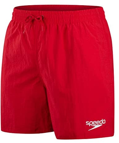 Speedo Men's 16 Watershort Swimming Trunks| Quick Dry | Comfortable Fit | Classic Style | Drawstring Waist, Fed Red, M