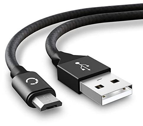 CELLONIC USB Kabel 2m für Becker Ready 50 Ready 6 Ready 70, Transit 50 Transit 6 Transit 70, Professional 6 GPS Navigator Ladekabel Micro USB auf USB A 2.0 Datenkabel 2A schwarz Nylon