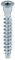 HEXATON Vis d'Assemblage pour Meubles – 6,4 x 50 mm Lot de 50 – Tête Fraisée Empreinte Hexagonale – Filetage Complet – Acier Galvanisé