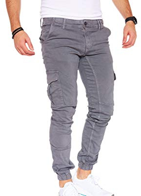 Styleko Herren Hosen Cargohose Herren Casual Slim Fit Cargohose aus Baumwolle Outdoorhose männer Chino Hose Freizeithose Jogging treckking Hose Sporthose|6 Taschen 8002