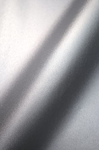 Newroom Vliestapete Silber Uni Metallic Tapete Wohnzimmer Schlafzimmer