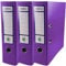 Netuno 3x Akten-Ordner Lila DIN A4 Ekobox 2-Ring-Mechanik Ringorder a4 8cm Kunststoff Ordner a4 breit Büroordner Plastikordner Briefordner a4 Ringmappe breiter Aktenordner PP-Ordner farbig