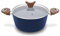 Phantom Chef 4,4 QT Kasserolle | Suppentopf | Aluminium-Körper, Antihaft-Keramikbeschichtung | mit weichem Griff | Spülmaschinenfest | Ungiftige PFOA- und PTFE-freie Pfanne | Farbe: Marineblau