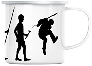 Fabulous Mug en Métal Emaillé Evolution Guitare Electrique Musique Instrument Musicien