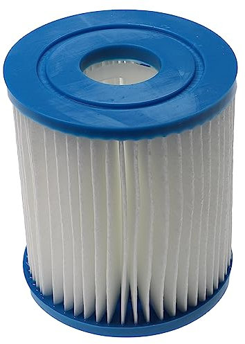 vhbw Cartouche filtrante Compatible avec Bestway Flowclear 58381 (1,249 l/h) Piscine Pompe de Filtration, Filtre à Eau Bleu/Blanc