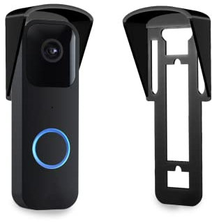 Gestech No Drill Doorbell Rain Cover Weather Shade Protector Anti Glare For BlinkDoorbell (Curved Roof)